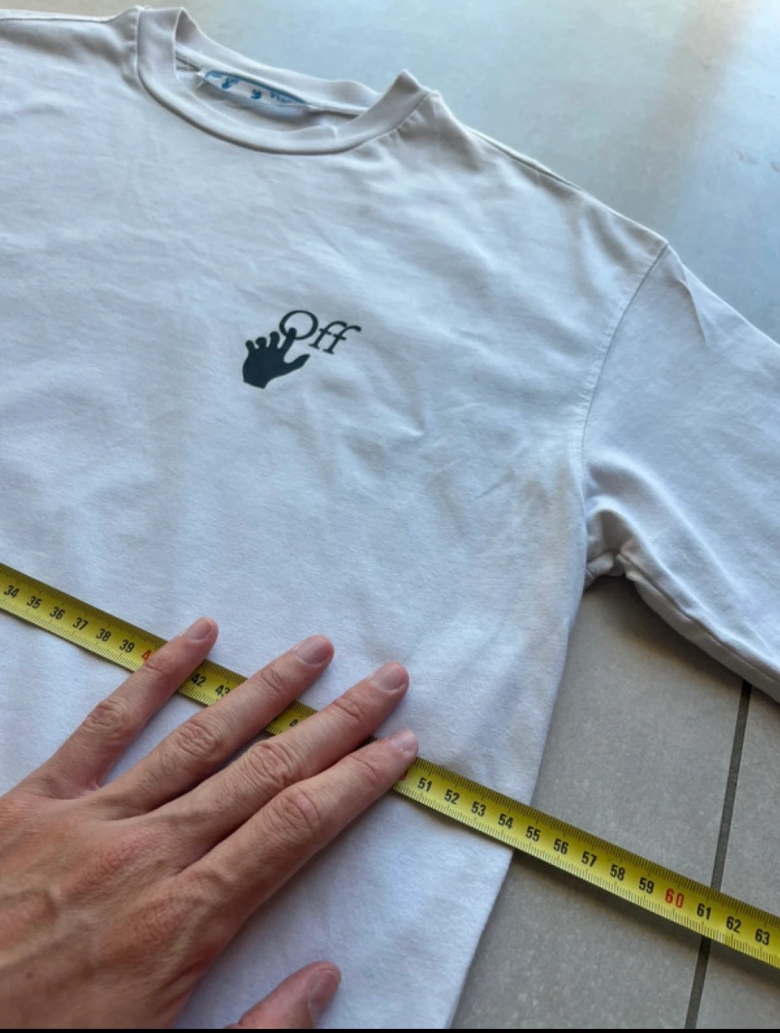 Off-White T-Shirt Branco Autêntico Vintage 2013 Y2K com Estampa Gráfica nas Costas Tamanho GG Archive Streetwear – photo 11